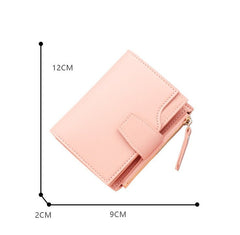 Short Multiple Card Slots Women's Wallet With Zipper 13843 Short Black