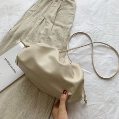Shoulder crossbody clutch White