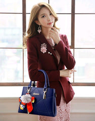 Simple Fashion Clutch & Shoulder Messenger Bag Black