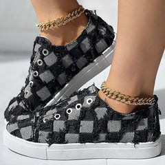 Slip On Your Comfort with Denim Casual Comfort Meets Style Shoes Black