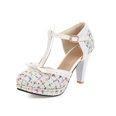 Small fragrance high heel sandals White