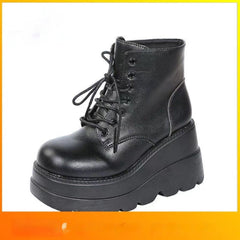 Small Height - Increasing Martian Boots for Women Black Yogon