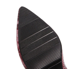 Snake - Shaped Pointed Baotou Sandals blue