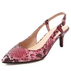 Snake - Shaped Pointed Baotou Sandals blue