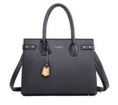 Solid Color Zipper Clutch PU Clutch Shoulder Grey