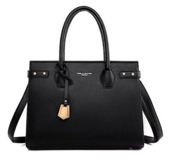 Solid Color Zipper Clutch PU Clutch Shoulder Black