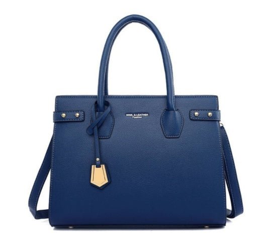 Solid Color Zipper Clutch PU Clutch Shoulder Peacock blue