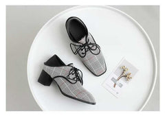 Spring New Single Shoes – Women’s Lazy Lace - Up Shoes Black
