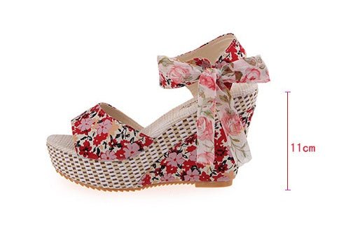 Spring & Summer Sexy Open - Toe Wedge Sandals – Black Women’s Sandals Blue