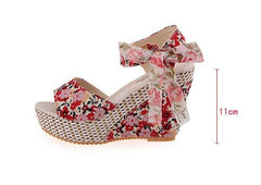 Spring & Summer Sexy Open - Toe Wedge Sandals – Black Women’s Sandals Blue