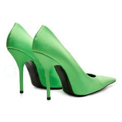 Stiletto High Heel Women's Shoes – Timeless Elegance and Style Green