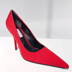 Stiletto High Heel Women's Shoes – Timeless Elegance and Style Red