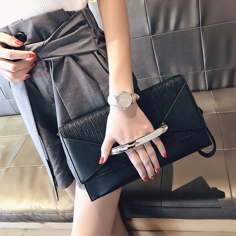 Stylish Clutch Bag Shoulder Messenger Bag for Everyday Use Black