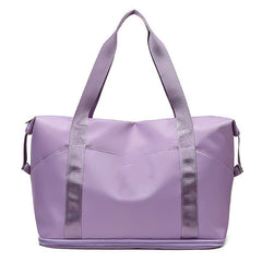 Stylish Portable Travel Bag with Generous Capacity for Short - Haul Adventures Taro purple