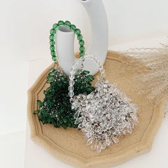 Sweet Fashion Beaded Women's Dinner Clutch Brown