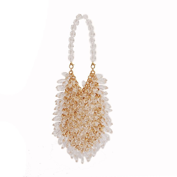 Sweet Fashion Beaded Women's Dinner Clutch Gold
