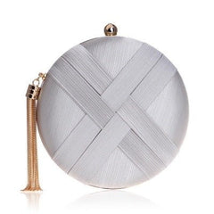 Tassel Clutch Bag A sliver