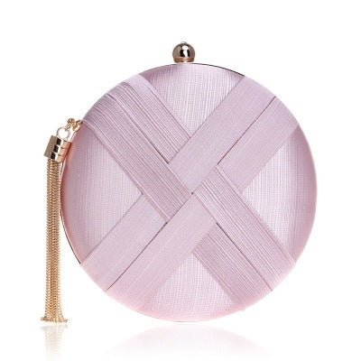Tassel Clutch Bag A pink