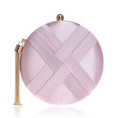 Tassel Clutch Bag A pink