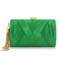 Tassel Clutch Bag Light green