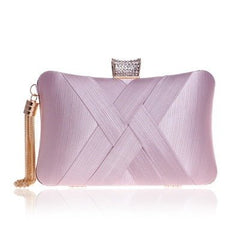 Tassel Clutch Bag Pink B