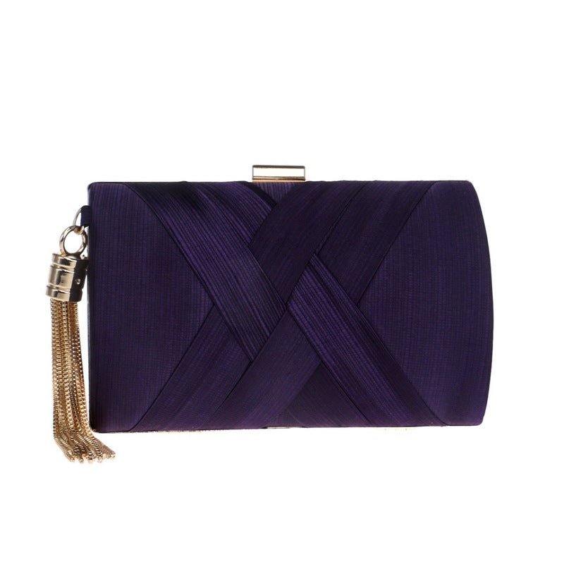 Tassel Clutch Bag Violet