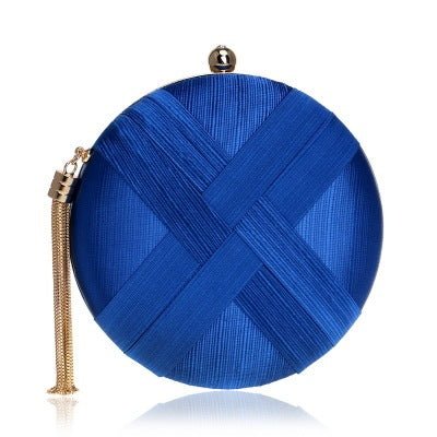 Tassel Clutch Bag A blue