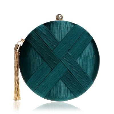 Tassel Clutch Bag A green
