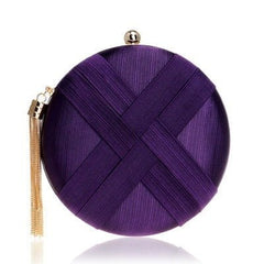 Tassel Clutch Bag A violet
