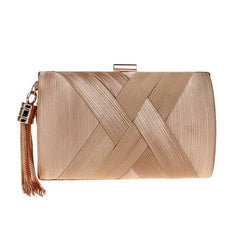 Tassel Clutch Bag Golden