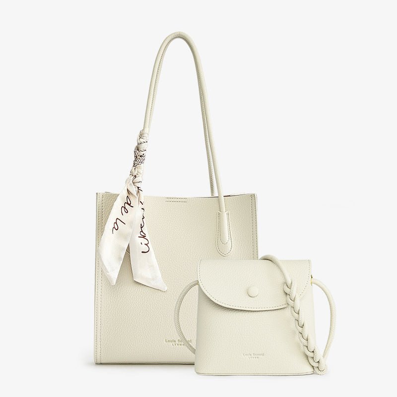 Texture Combo Bags: All - Matching and Large Capacity White
