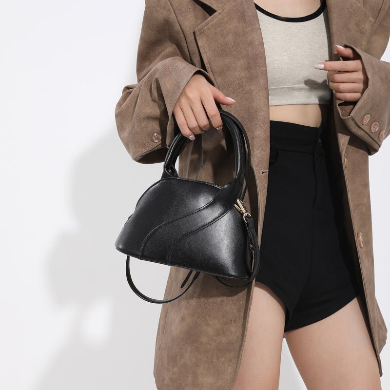 Textured Special - interest Design Shell Bag Handbag Yellow