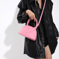 Textured Special - interest Design Shell Bag Handbag Yellow