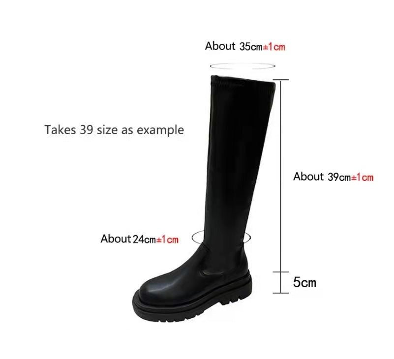 Thick Sole Knee High Boots For Women Long Boots