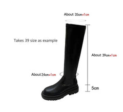 Thick Sole Knee High Boots For Women Long Boots