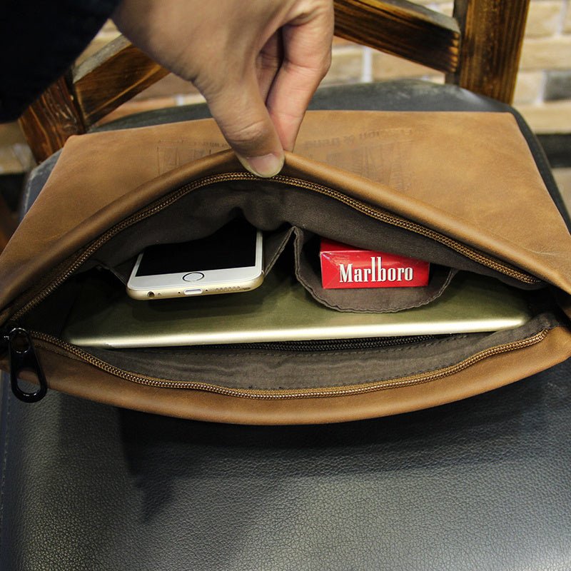 Trendy Fashion Clutch Bag Brown