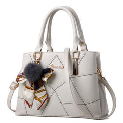 Trendy Korean Clutch - Simple Fashion One - Shoulder Diagonal Handbag White