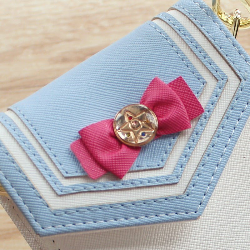 Trendy Large Capacity Clutch Mobile Phone Cross Bag White