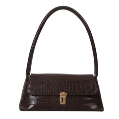 Trendy Style All - Match Clutch Messenger Bag Dark Brown