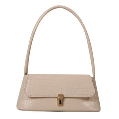 Trendy Style All - Match Clutch Messenger Bag White