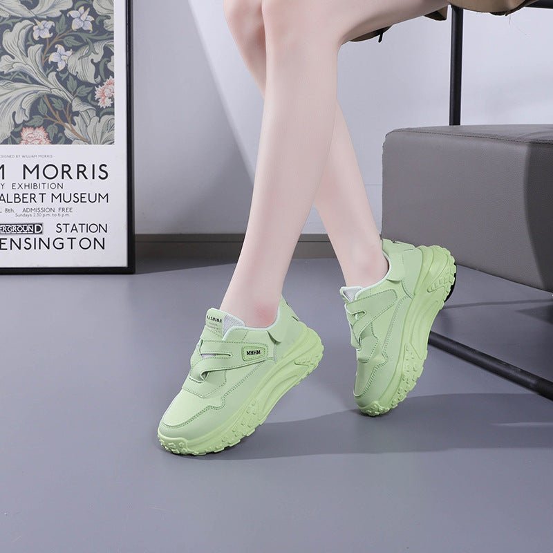 Velcro Old Soft Sole Casual Women's Shoes for Effortless Movement Green