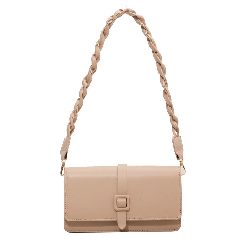 Versatile Messenger Bag - Spring and Summer New High - grade Fashion Black