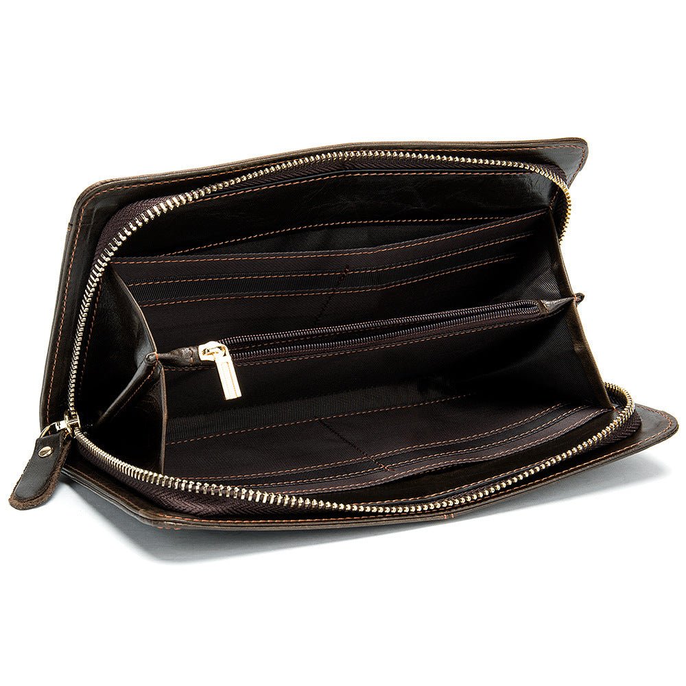 Wallet business long clutch Coffee