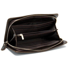 Wallet business long clutch Coffee