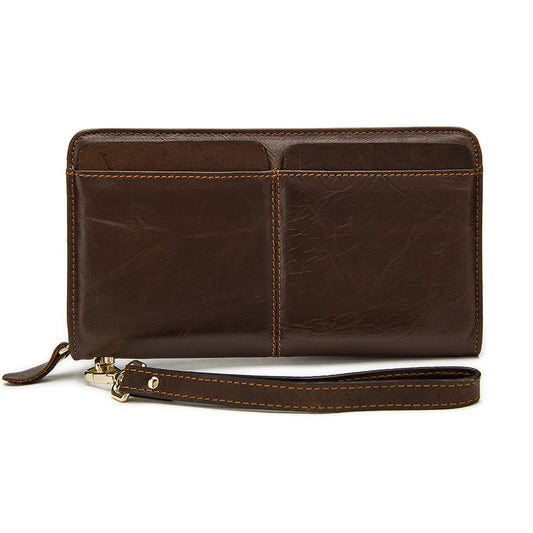Wallet business long clutch Coffee