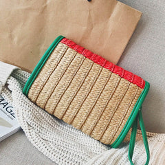 Watermelon Clutch Women's Hand - woven Bag Red