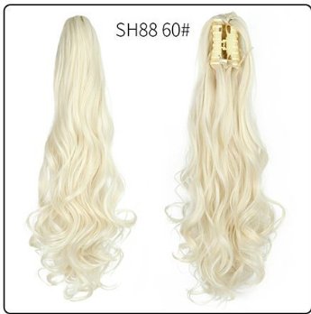 Wholesale Fluffy Natural Lifelike Claw Clip Wig Ponytail 16Style