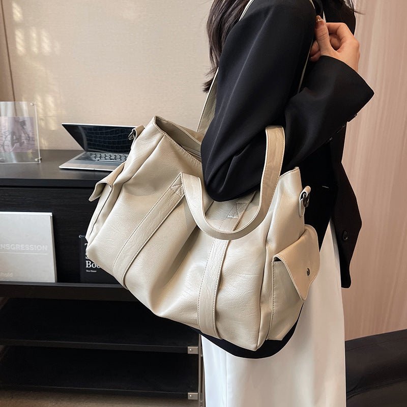 Women's Casual All - Match Shoulder Bag Effortless Style and Versatility Beige