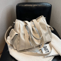 Women's Casual All - Match Shoulder Bag Effortless Style and Versatility Beige