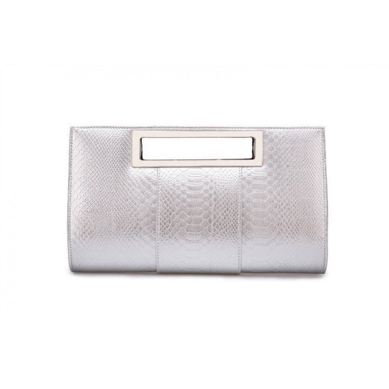 Women's Clutch Large Capacity Portable Silver